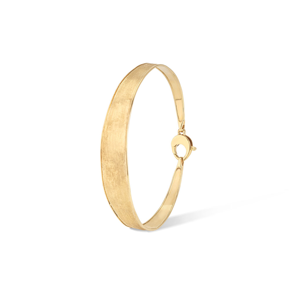 18K Yellow Gold Lunaria Collection Wide Cuff Bracelet